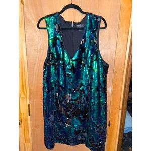 Plus size sequin dress